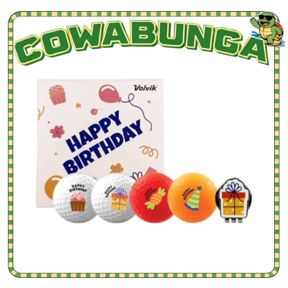 [VOLIK] HBD Edition Birthday Pack Golf Balls 2PC 4 Balls