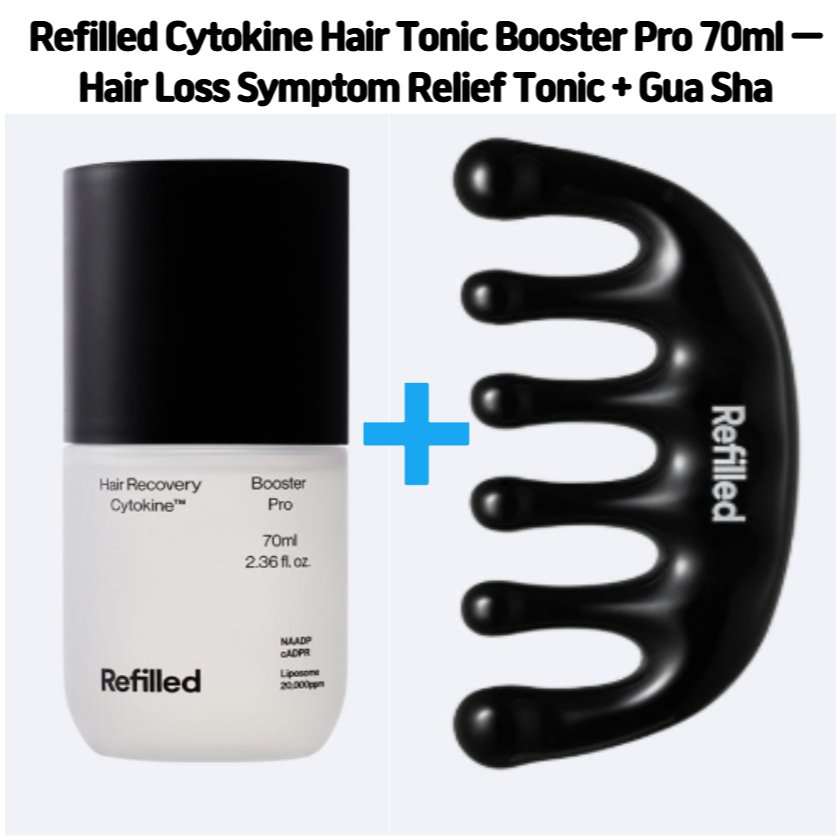 รีฟิล Cytokine Hair Tonic Booster Pro 70ml (ผมร่วง Symptom Relief Tonic + Gua Sha)