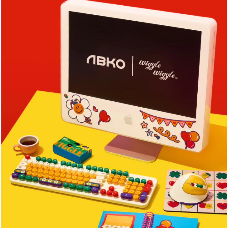 คีย์บอร์ดไร้สาย ABKO Wiggle Wiggle 2.4GHz USB 106 ปุ่ม thumbnail 4