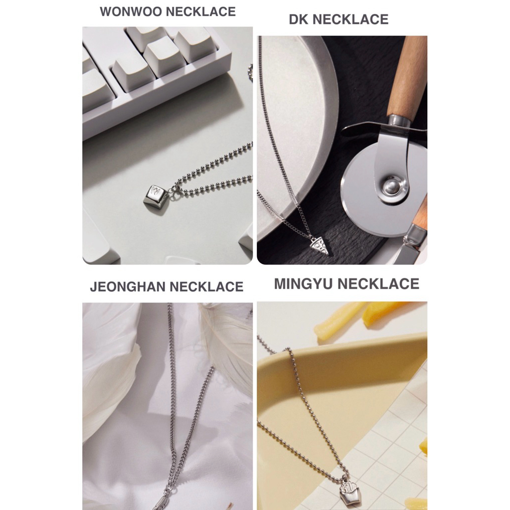[MERCH] Seventeen Necklace Wonwoo DK Jeonghan Mingyu