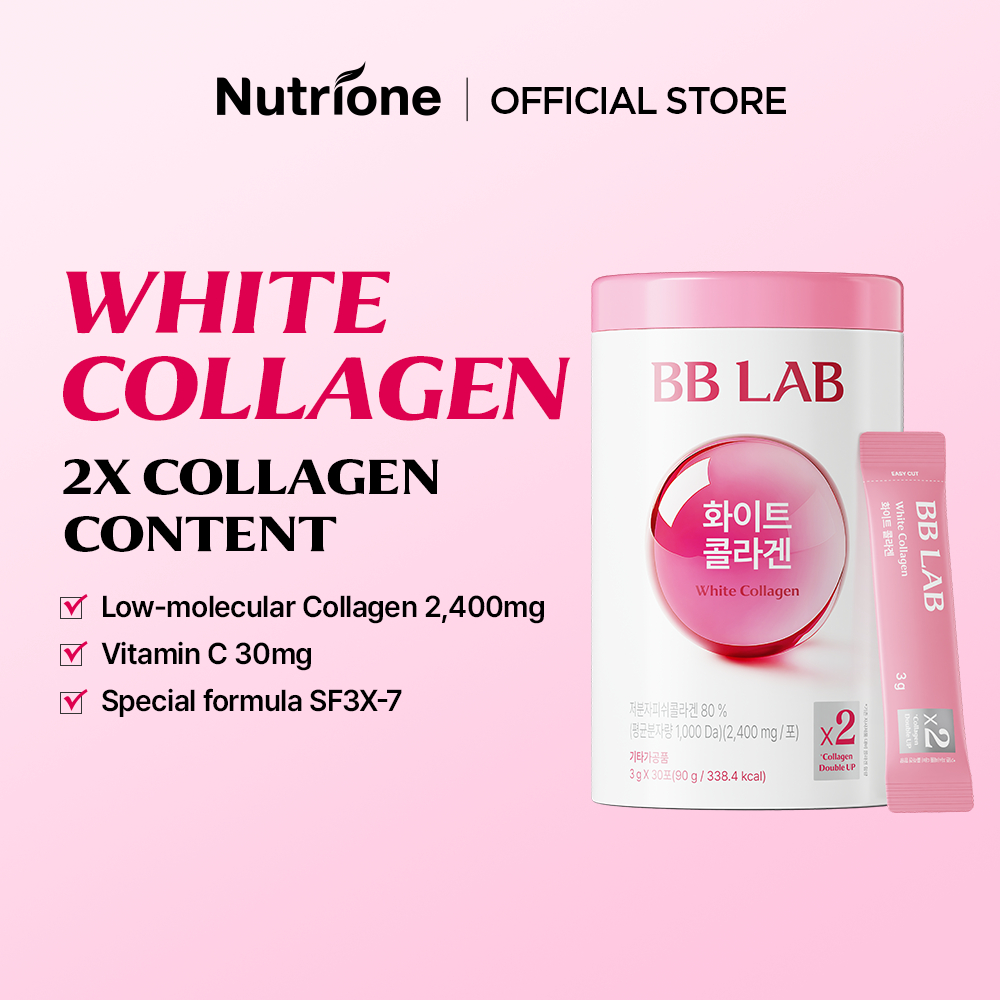 NUTRIONE BB LAB ไวท์ คอลลาเจน White Collagen (3g X 30 แท่ง)