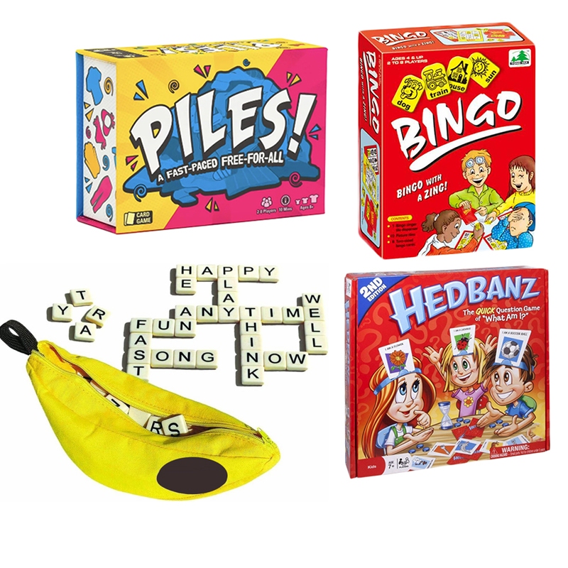 [SG] Piles Family Board Game BINGO Game Bananagrams Crossword Game Award Winning Game Travel Board G
