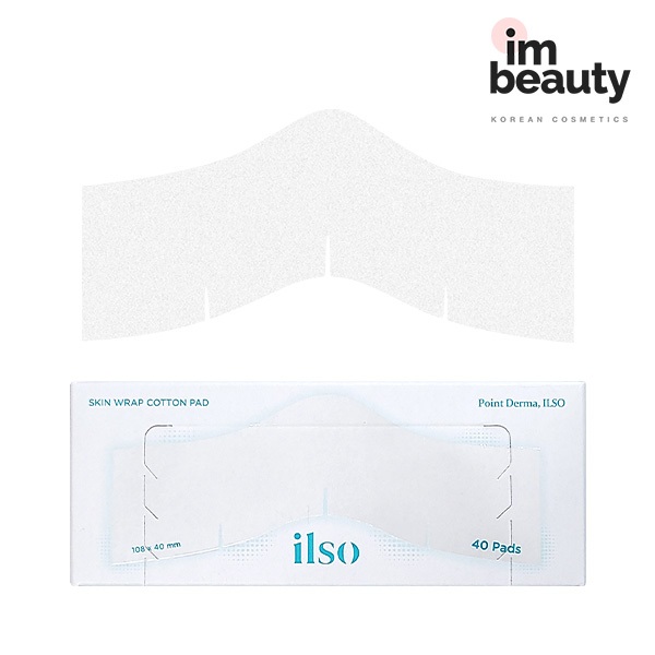 [Ilso] สําลีพันผิว 40 แผ่น – แผ่นรองโทนเนอร์ / แผ่นรองรูปร่างจมูก