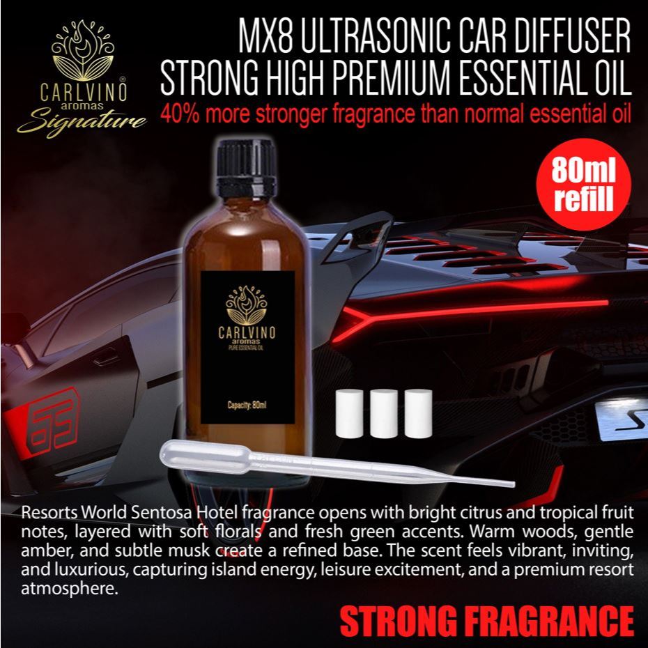 MX8 DIFFUSER STRONG FRAGRANCE 80ML ESSENTIAL OIL (ฟรี COTTON FILTER & DROPPER)