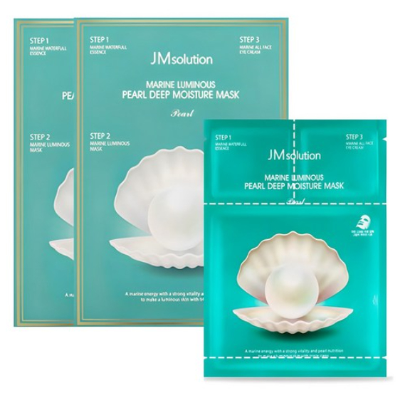 JM SOLUTION MARINE LUMINOUS PEARL DEEP MOISTURE MASK (1 แผ่น)