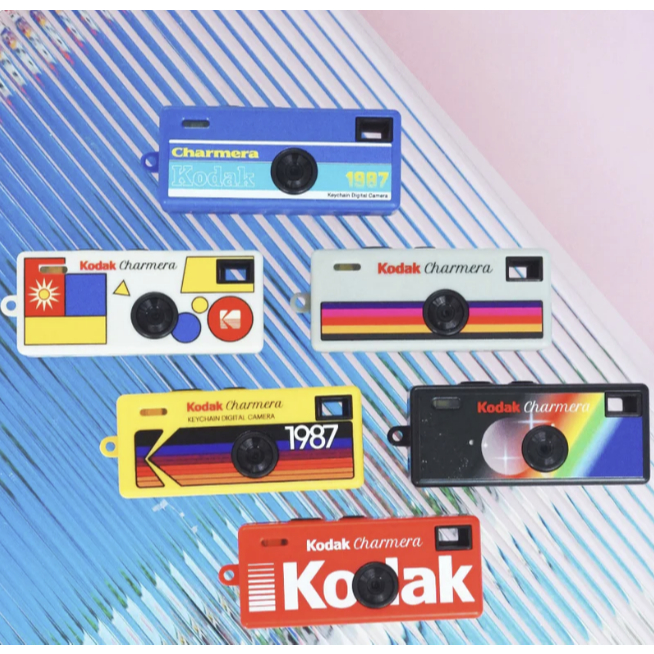 [KODAK] Chamera Keychain Digital Camera Mini Retro Toy Camera [สีสุ่ม] Micro Cam แบบพกพา - ไม่รวมการ