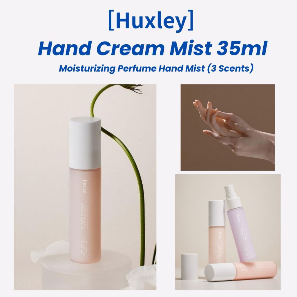 [Huxley] Hand Cream Mist 35ml | มอยส์เจอร์ไรซิ่ง เพอร์ฟูม แฮนด์ มิสท์ (3 กลิ่น)