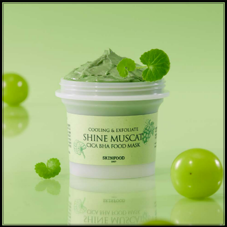 [SKIN FOOD] Shine Muscat Wash Off Mask 120g
