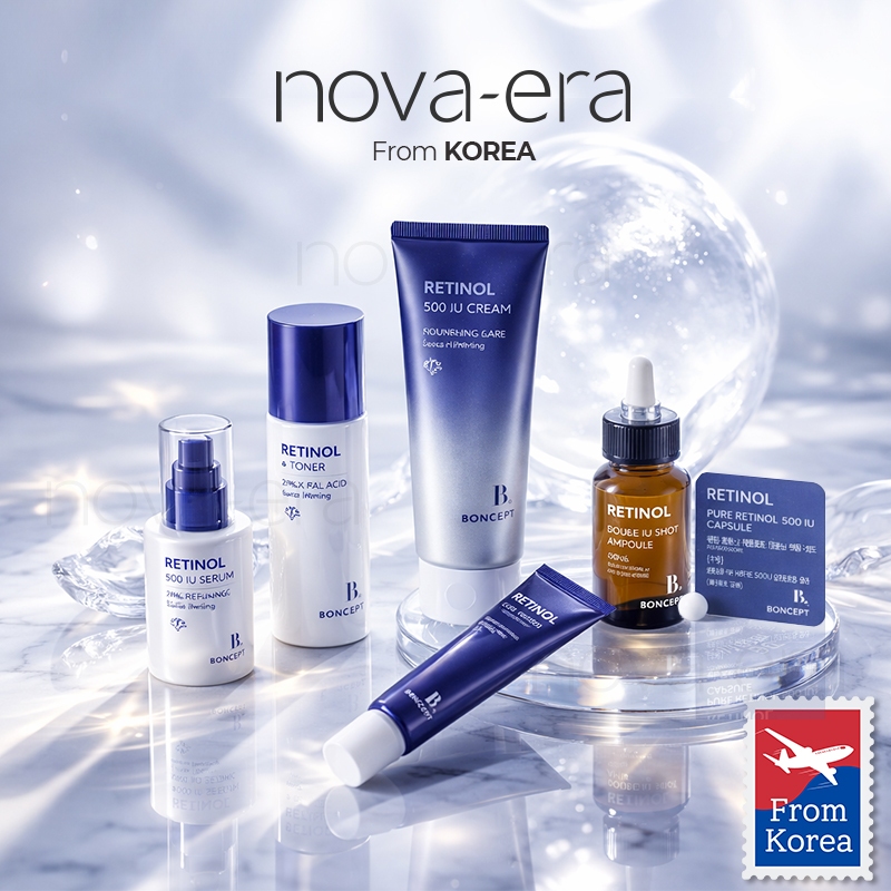 BONCEPT Retinol Skincare Set Toner Serum Cream Eye Cream กระชับ ชุ่มชื้น ผิวเรียบเนียน