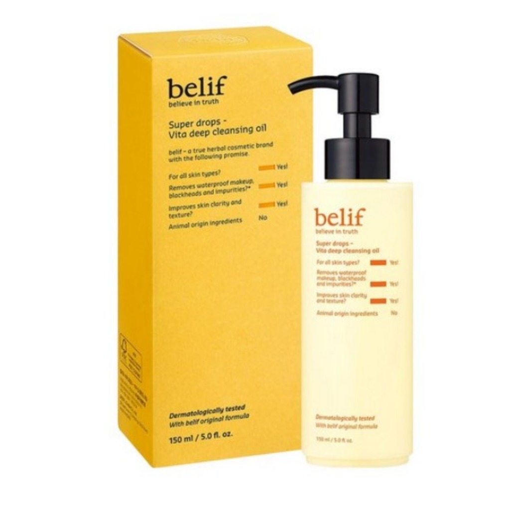 Belief Super Drops Vita Deep Cleansing Oil 1 ขวด 150ml