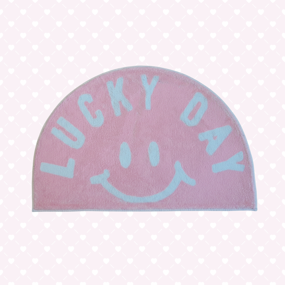 [ABC] เสื่อหลากสี Vivid Pink-Green-Blue | พรมปูพื้นดูดซับกันลื่น | พรมเรขาคณิตโมเดิร์นสําหรับห้องน้ํ