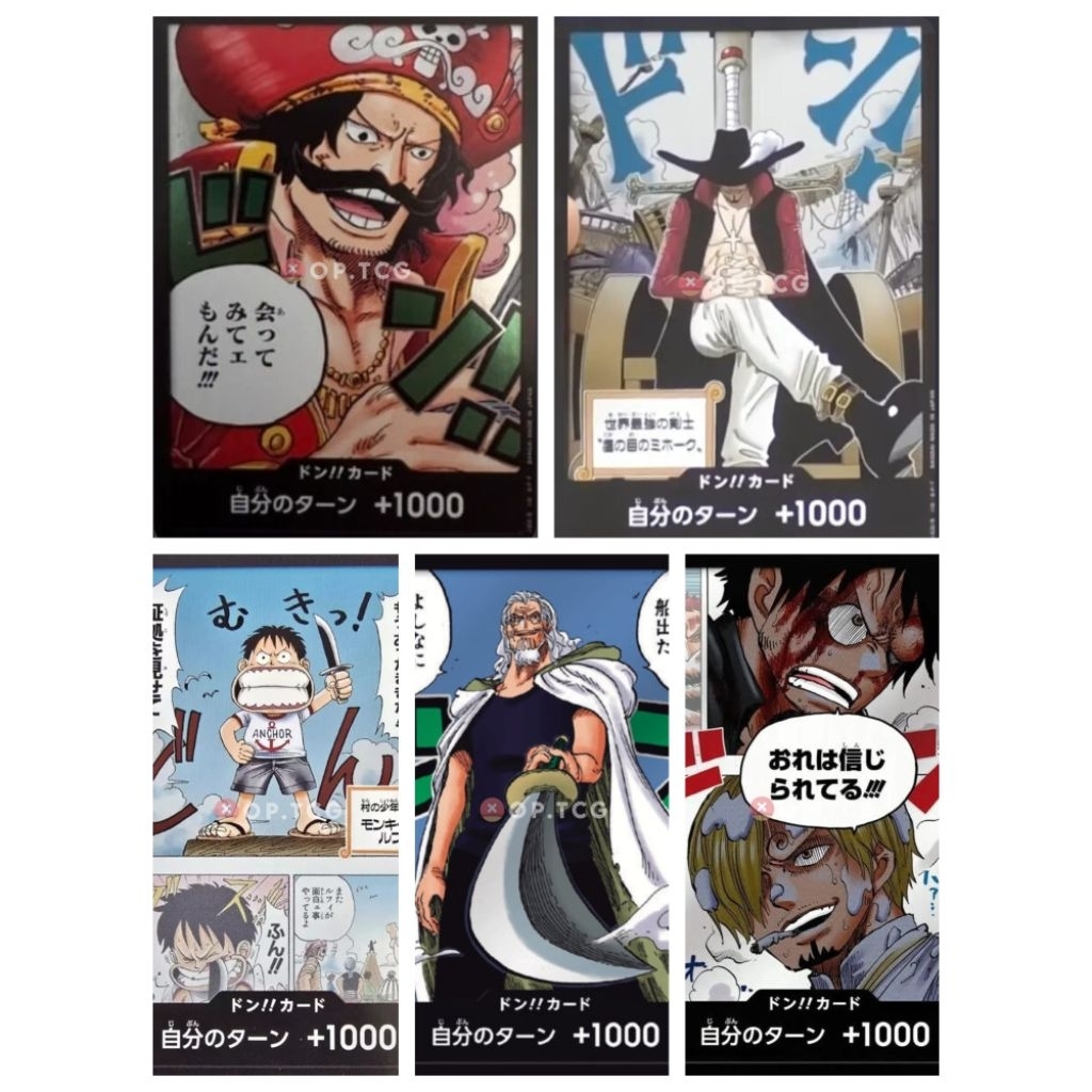 ดอน!! ฟอยล์ Singles One Piece TCG EB02 OP11 OP12 OP13 OP14 EB04 – Min 4 JP One Piece TCG