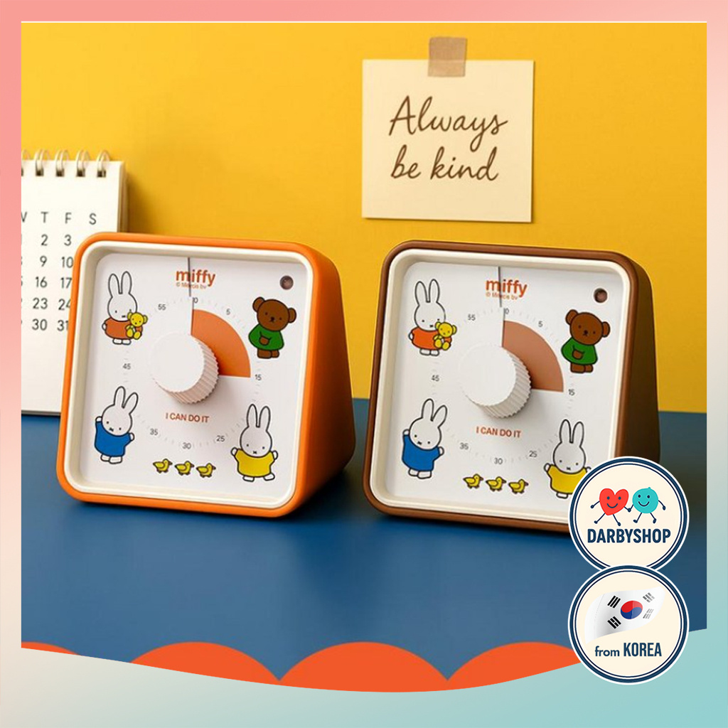 [Miffy Korea] ใบอนุญาตเดิม Pomodoro Timer Google Time Timer for Focus Study & Kitchen Visual Countdown