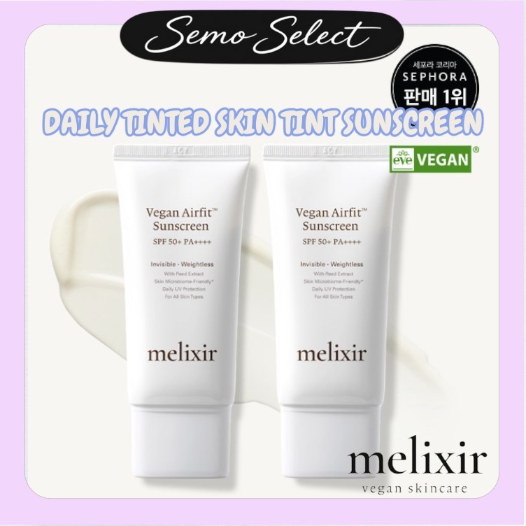 GLIXER[melixir] DAILY TINTED SKIN TINT SUNSCREEN 50ML (2 สี)