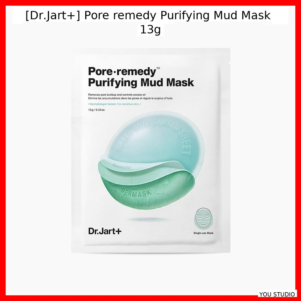 [Dr.Jart+] Pore remedy Purifying Mud Mask 13g (5ea) / Ultimate Pore Cleaning & Stick-On Mud Pack โดย