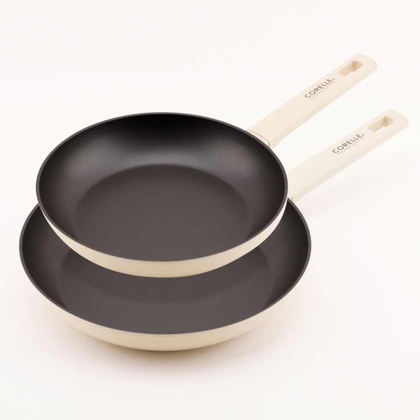 Corelle New York Induction กระทะนอนสติ๊ก 2p (24+28cm) ไม่มี PFOA Ivory