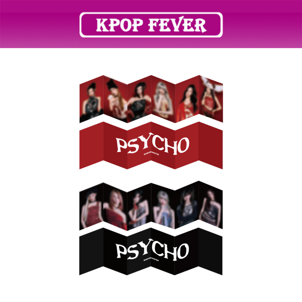BABYMONSTER [WE GO UP] ‘PSYCHO’ MD / MINI ACCORDION PHOTOBOOK