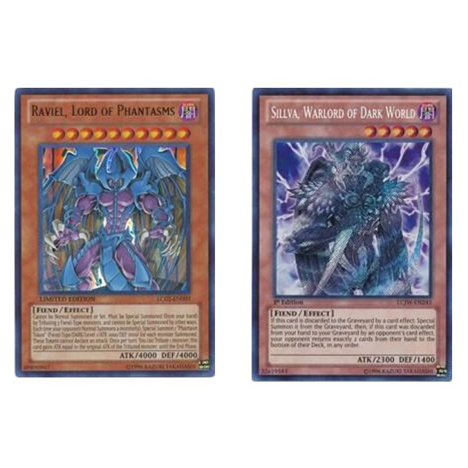 ภาษาอังกฤษ Yugioh Ravael, Lord Of Phantasms LC02-EN003 UR / Silwa, Warlord of Dark World LCJW-EN245 