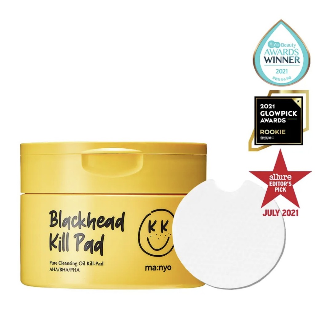 [ma:nyo] Blackhead Pure Cleansing Oil Kill Pad (50 แผ่น) | การละลายสิวเสี้ยน 10 วินาที | AHA/BHA/PHA
