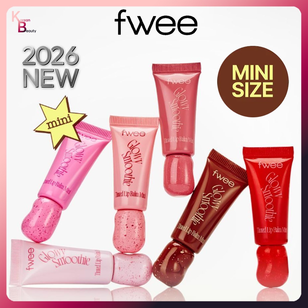 Fwee <NEW> [MINI] Glowy Smoothie Tinted Lip 6 สี (5g)