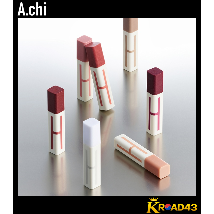 【A.chi】Achi Blur Tint 7 สี / Matte Velvet Lip Tint Layering Gradient Long-Lasting Lip Makeup