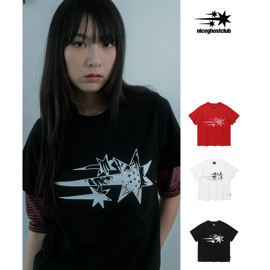 [niceghostclub] ANIME STAR TEE_สไตล์เกาหลี