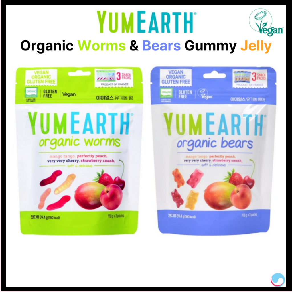 [YumEarth] Organic Worms & Bears Gummy Jelly 59.4g