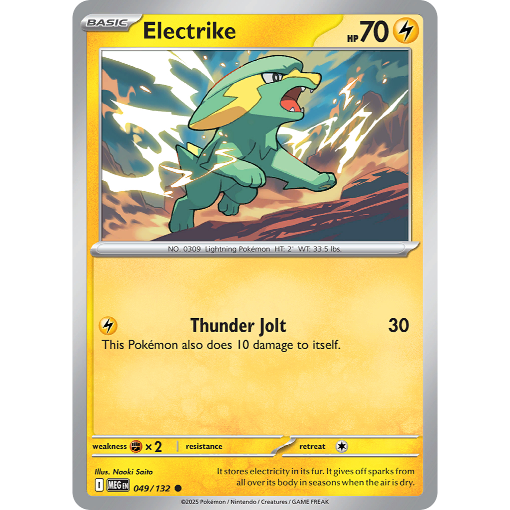 [Pokemon TCG] [Mega Evolution: Mega Evolution] Common RH Electrike