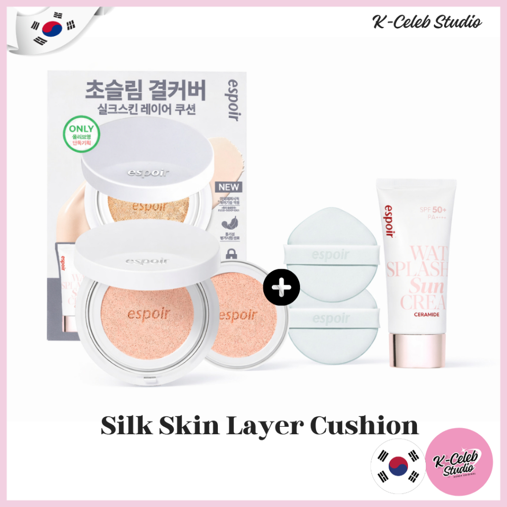 espoir Silk Skin Layer Cushion 7cololrs (Main+Refill)