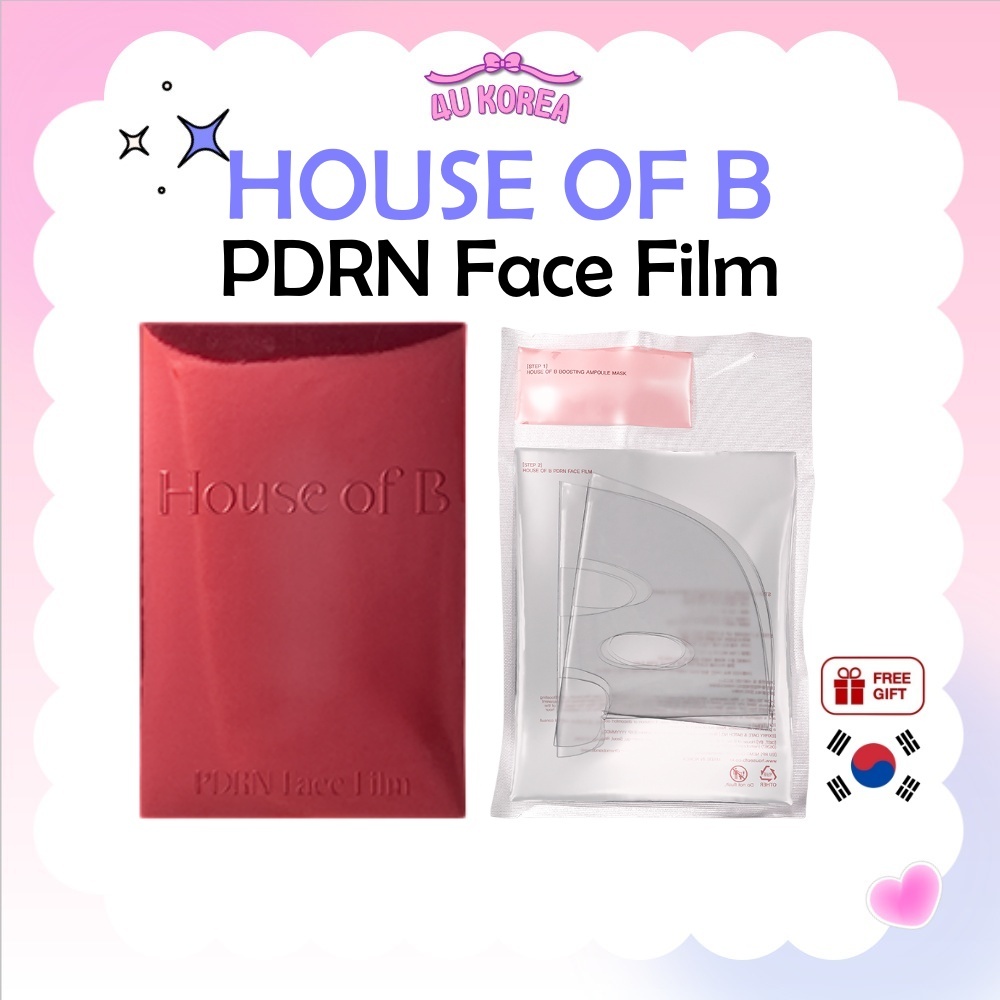 HOUSE OF B PDRN Face Film – 4 แผ่น / K-BEAUTY