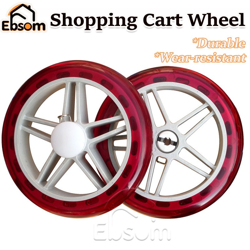 SGplacement Shopping Cart Wheel Grocery Wheel Accessories for Small Trailer Shopping Trolley