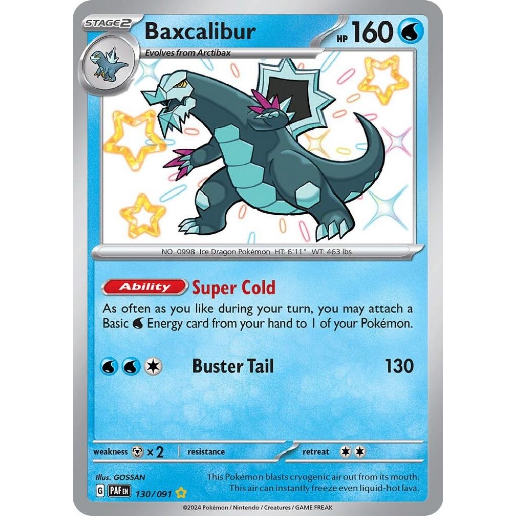 Baxcalibur 130/091- SV: Paldean Fates (PAF)