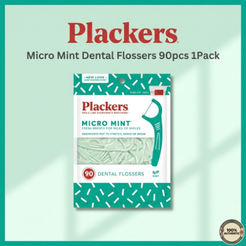 [Olive Young]ไหมขัดฟัน Plackers Micro Mint 90 ชิ้น 1 แพ็ค