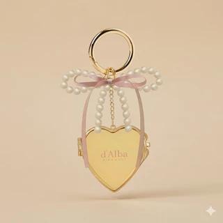 [NOT FOR SALE/ GIFT] d'Alba Mini Heart Mirror Keyring
