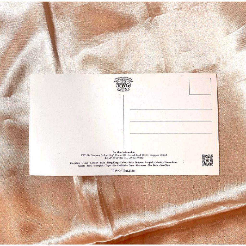 (สําหรับผลิตภัณฑ์ TWG) การ์ด Teddies Tea / TWG Tea Teddy Post Card (เพิ่มเท่านั้น) / ชา TWG