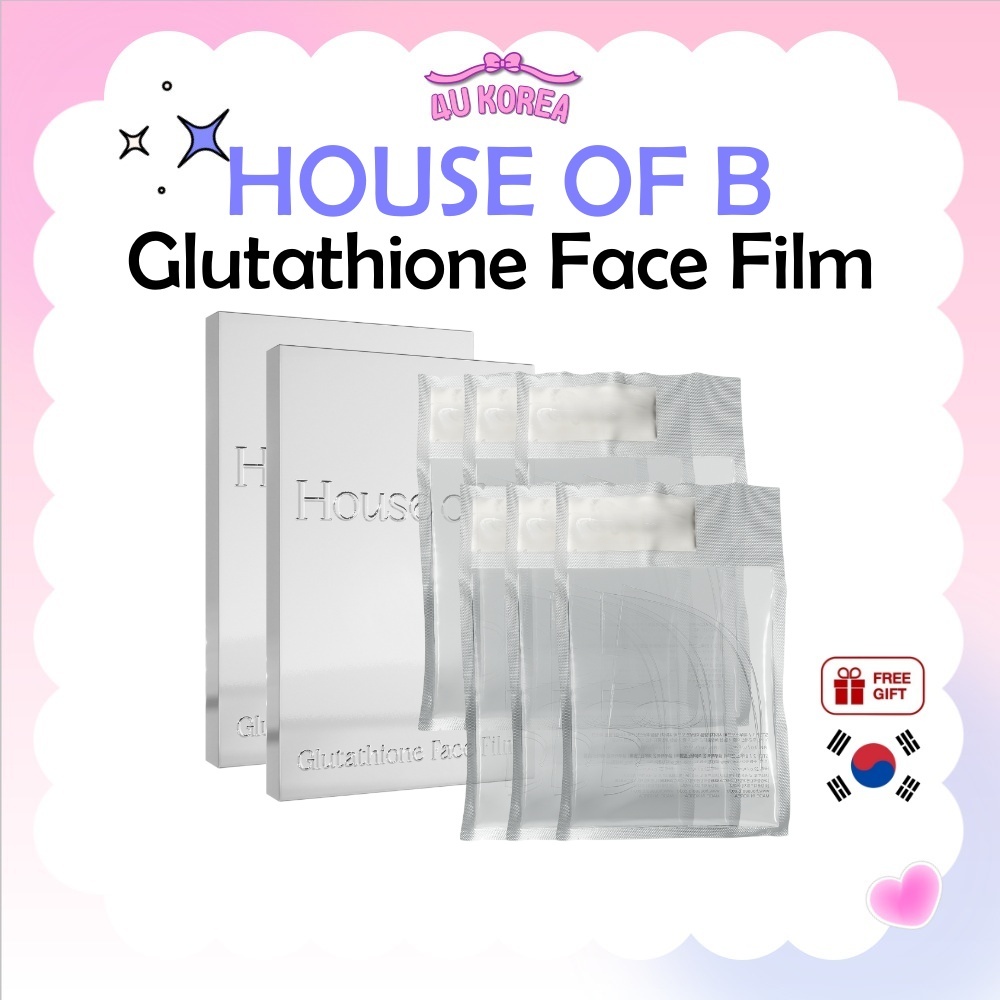 HOUSE OF B Glutathione Face Film – 4 แผ่น / K-BEAUTY