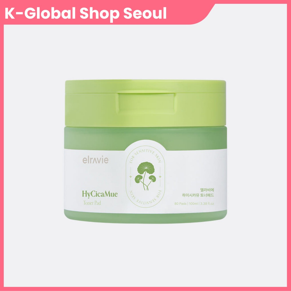 Elravie HyCicaMue Toner Pad 80 Pads Soothing Moisture Facial Toner Pads Sensitive Skin Care