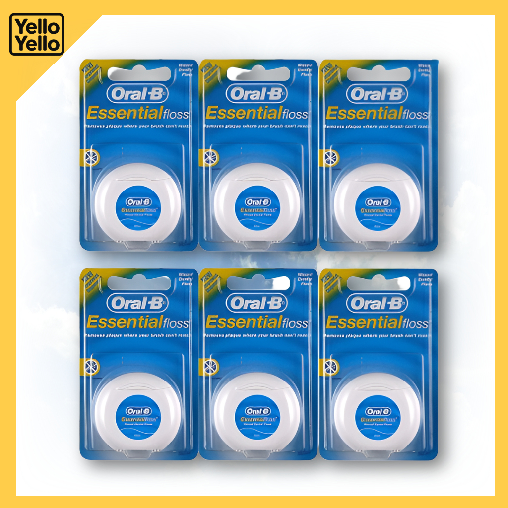 ORAL B Essential Waxed Dental Floss 50m รสมิ้นต์ Deep Clean Oral Care KOREA