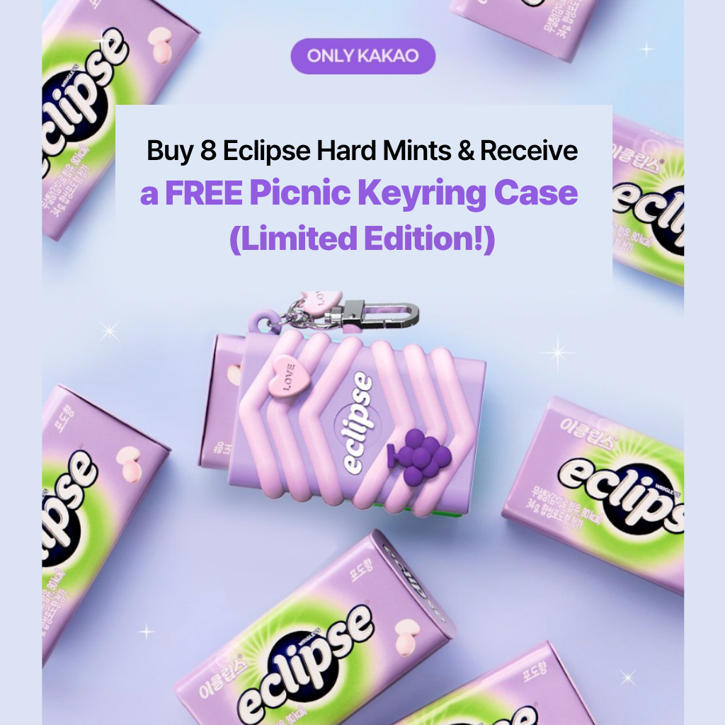 Eclipse Sugar Free Candy Mint Refresh Candy 8 Packs with Limited Keyring Case Portable Breath Candy