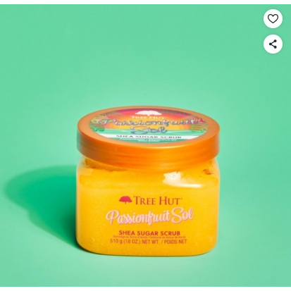 Tree Hut Shea Sugar Body Scrub 510g Passionfruit Sol Exfoliating Moisturizing Polish