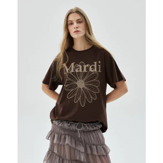 สีใหม่ [ MARDI MERCREDI ] TSHIRT FLOWERMARDI 5COLOR KOREA ของแท้ 100%