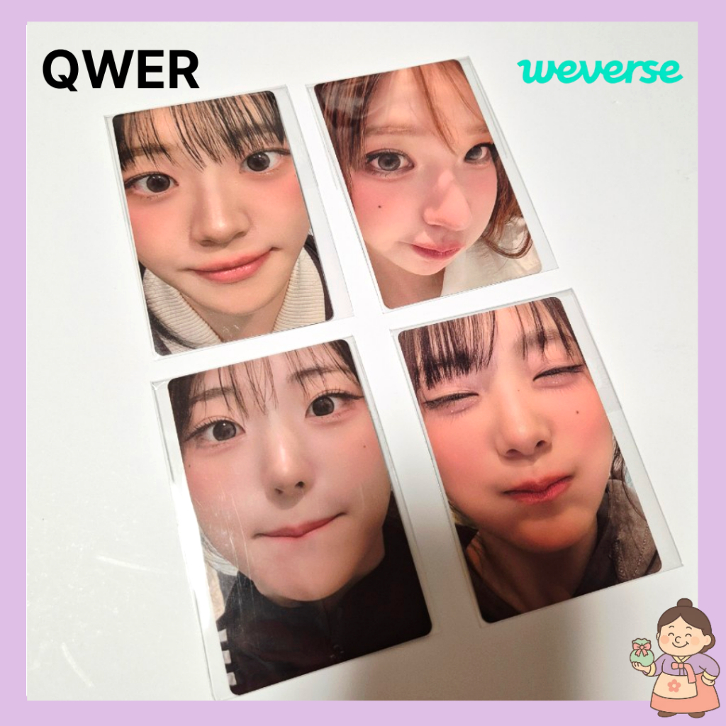 QWER – การ์ดรูปถ่ายประโยชน์ของ Weverse | Chodan / Magenta / Hina / Siyeon | เกาหลีโดยตรง