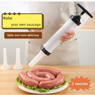 Home Sausage Stuffer Attachment with 3 หัวฉีด