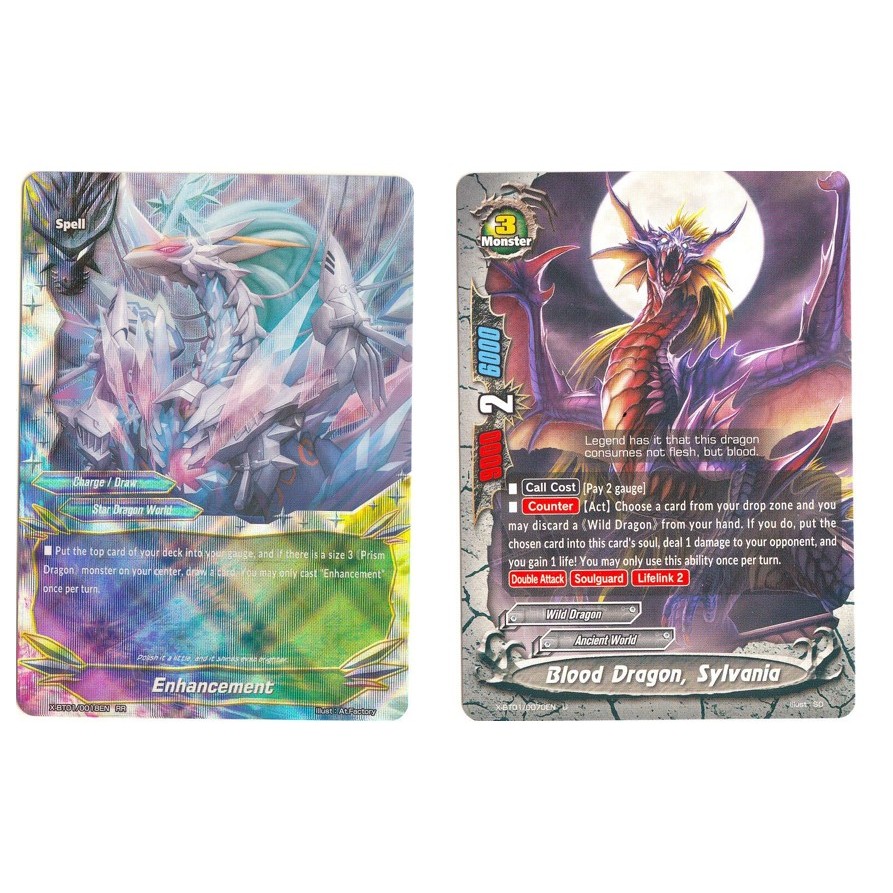 English Buddyfight Enhancement - RR / X-BT01/0018EN /เลือดมังกร, Sylvania U / X-BT01/0070EN