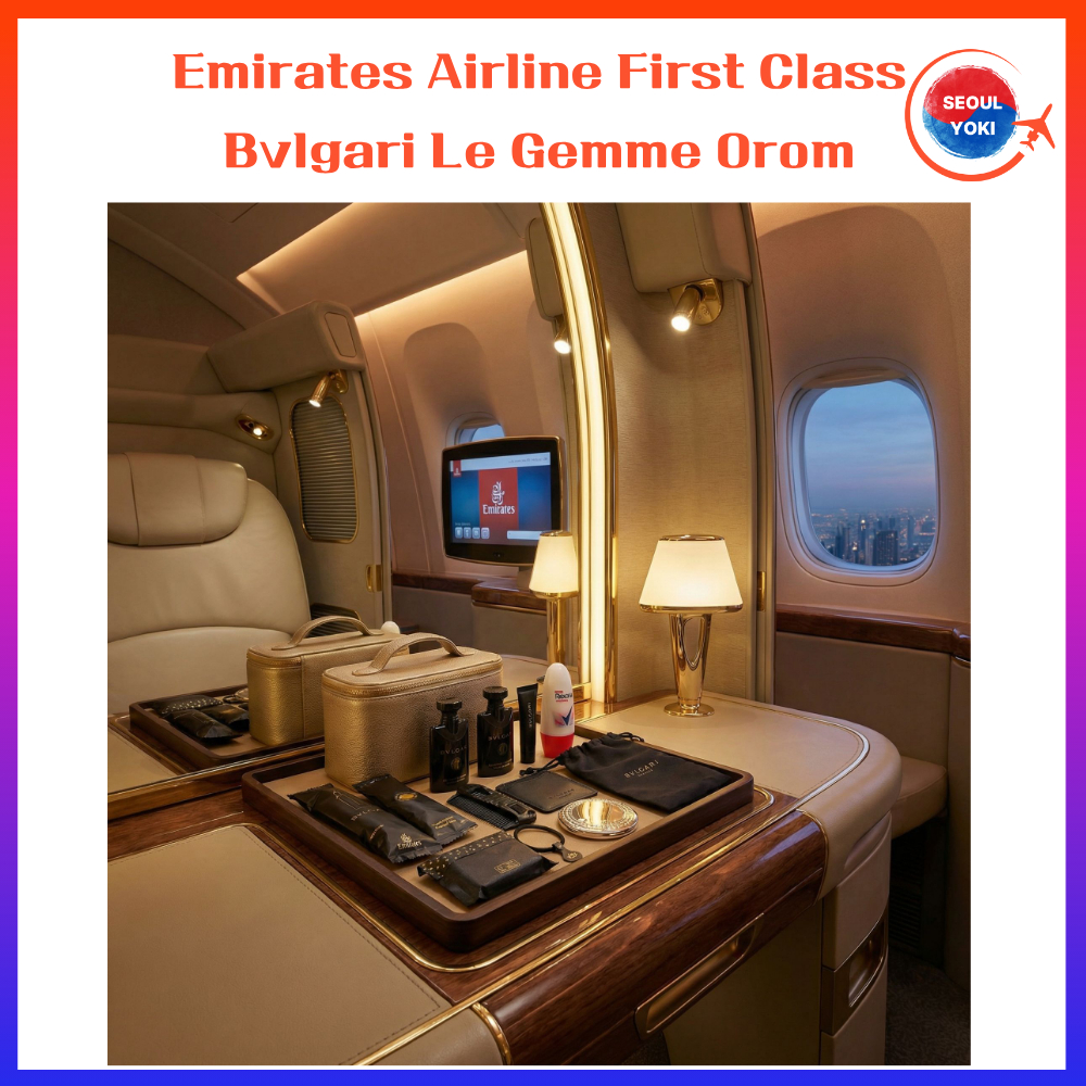Emirates Airline First Class BVLGARI Le Gemme Orom Luxury Skincare Travel Amenity Kit พิเศษ
