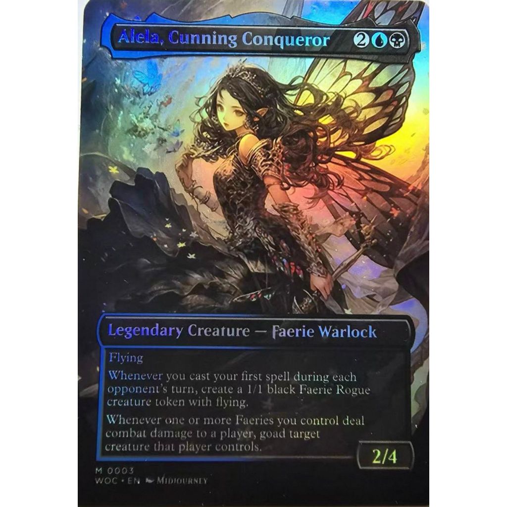 การ์ด EDH PlayTest - Alela, Cunning Conqueror (คัสตอม)