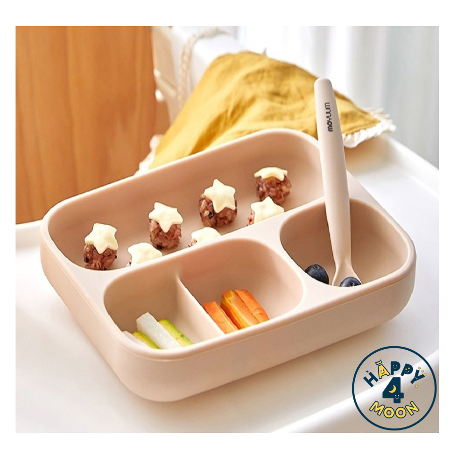 [MOYUUM] จานเด็กดูดถาดซิลิโคน [NO. 929]