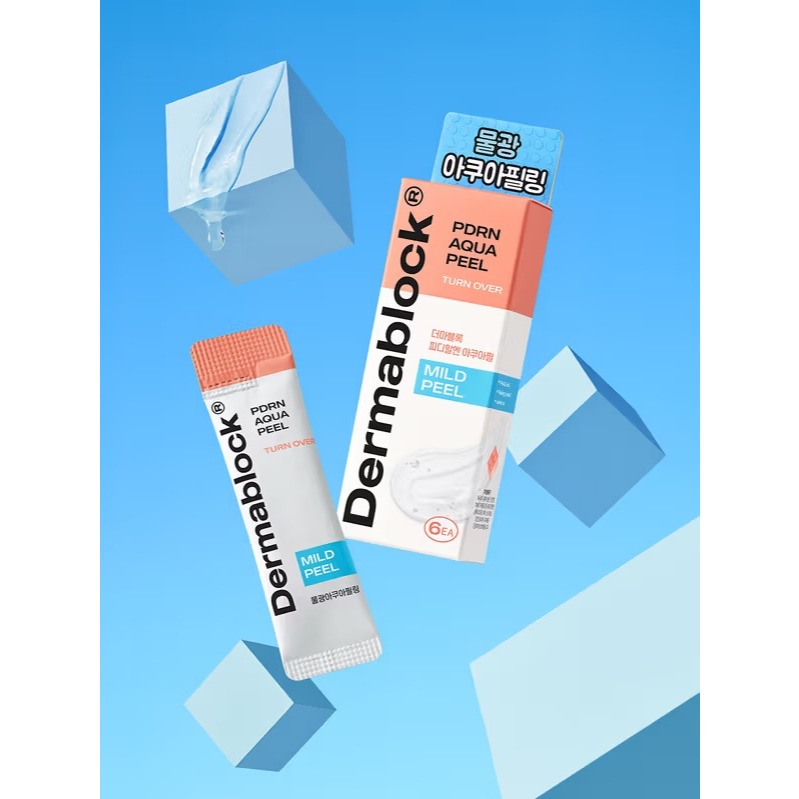 Dermablock PDRN AQUA PEEL TURN OVER MILD PEEL 3ml x 6EA (by Cell Fusion C)