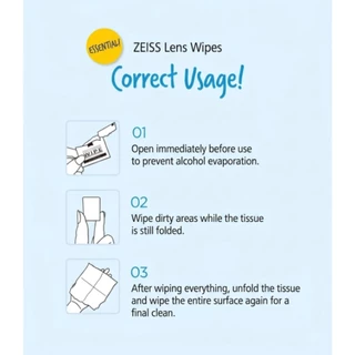 ผ้าเช็ดทําความสะอาดเลนส์ ZEISS ผ้าเช็ดทําความสะอาดเลนส์ระดับพรีเมียมของแท้ | ผ้าเช็ดแว่นตา น้ํายาเลนส์กล้อง