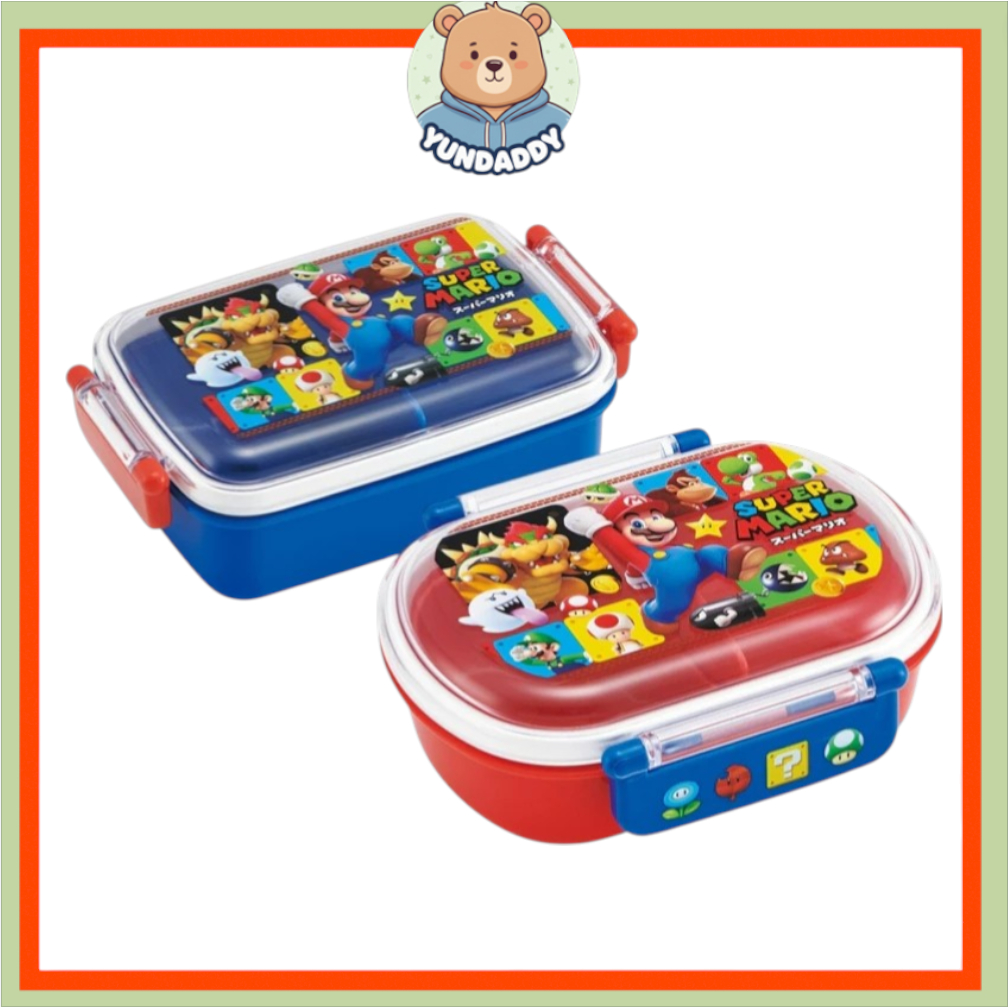 [SKATER] กล่องข้าว Super Mario 450ml (สี่เหลี่ยม 450ml / รอบ 360ml) RBF3ANAG QAF2BAAG